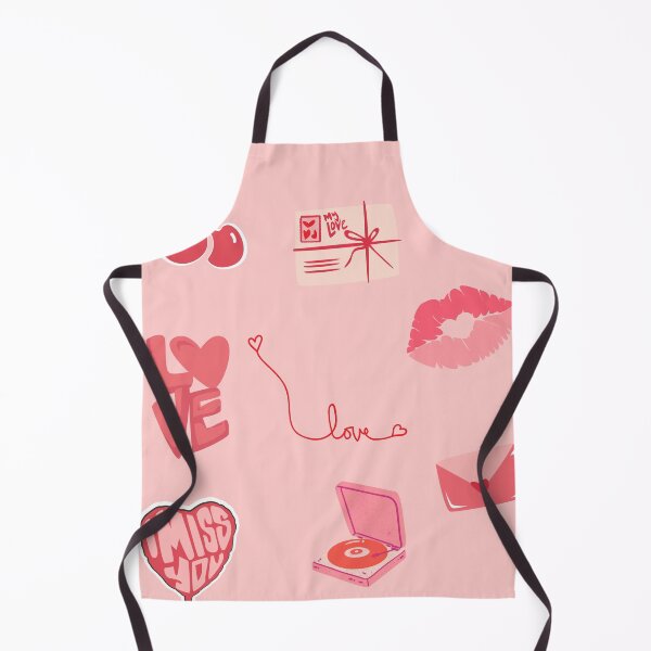 Item preview, Cute Pink Retro Valentine Cherry and Love Letters Sticker Pack designed and sold by NinaVibeStudio.