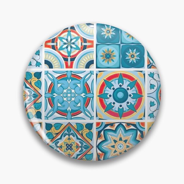 Item preview, Sicilian Majolica Tile Pattern | Seamless Terracotta and Turquoise Mosaic | Mediterranean Coastal Aesthetic designed and sold by SergioMiklos.