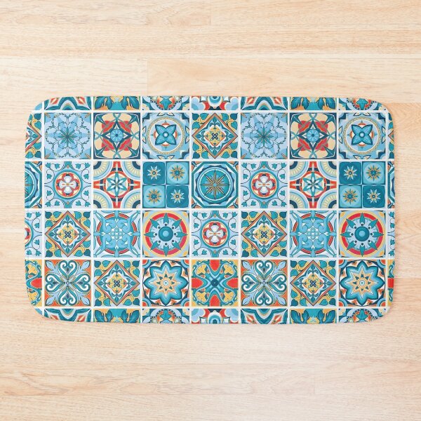 Item preview, Sicilian Majolica Tile Pattern | Seamless Terracotta and Turquoise Mosaic | Mediterranean Coastal Aesthetic designed and sold by SergioMiklos.