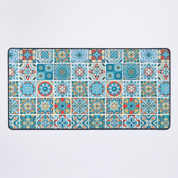 Item preview, Sicilian Majolica Tile Pattern | Seamless Terracotta and Turquoise Mosaic | Mediterranean Coastal Aesthetic designed and sold by SergioMiklos.