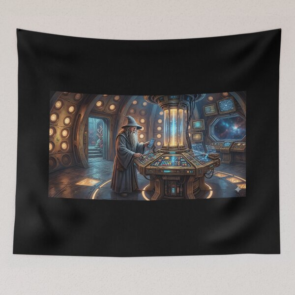 Item preview, Gandalf in the TARDIS  designed and sold by WiseBow.