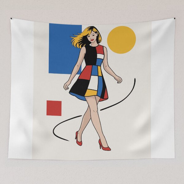 Item preview, Mondrian Inspired Print designed and sold by Studio pod Burom.