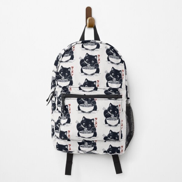 Item preview, Ramen Cat Eating Noodles Japanese Food Lover designed and sold by AmaXONIC.