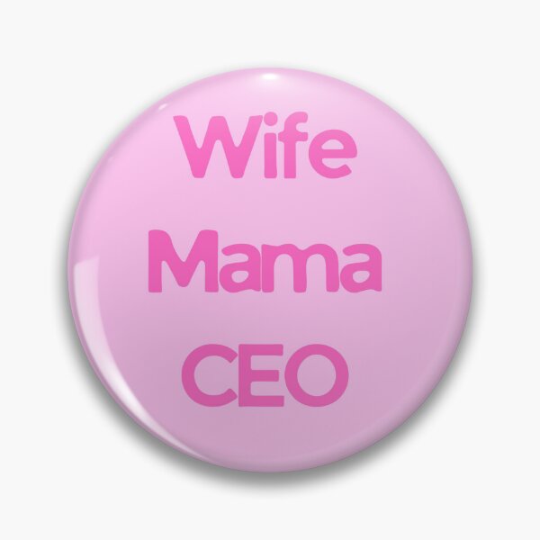 Item preview, WIFE MAMA CEO Pink Typography Design Feminine Empowerment Quote Modern Statement Art designed and sold by KleanGirlAesthetics.