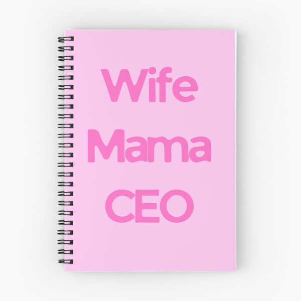 Item preview, WIFE MAMA CEO Pink Typography Design Feminine Empowerment Quote Modern Statement Art designed and sold by KleanGirlAesthetics.