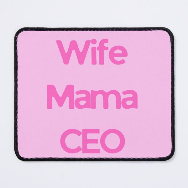 Item preview, WIFE MAMA CEO Pink Typography Design Feminine Empowerment Quote Modern Statement Art designed and sold by KleanGirlAesthetics.