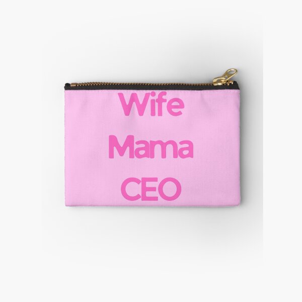 Item preview, WIFE MAMA CEO Pink Typography Design Feminine Empowerment Quote Modern Statement Art designed and sold by KleanGirlAesthetics.