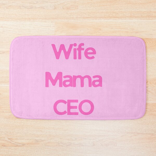 Item preview, WIFE MAMA CEO Pink Typography Design Feminine Empowerment Quote Modern Statement Art designed and sold by KleanGirlAesthetics.