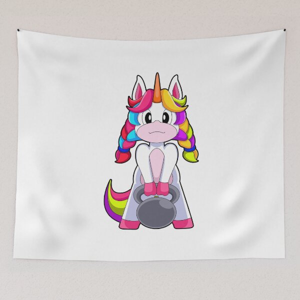 Item preview, Unicorn Bodybuilder Dumbbell Bodybuilding designed and sold by Snabdesign84.