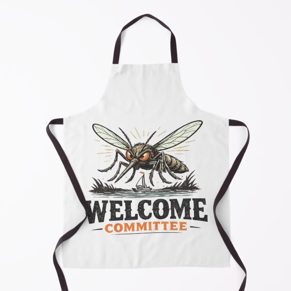 Item preview, Mosquito Welcome Committee Funny Camping Mosquito Vintage Design designed and sold by mArtWear.