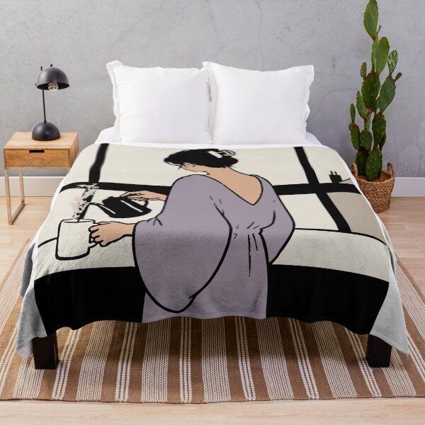 Item preview, Cozy Coffee Woman Print designed and sold by Studio pod Burom.