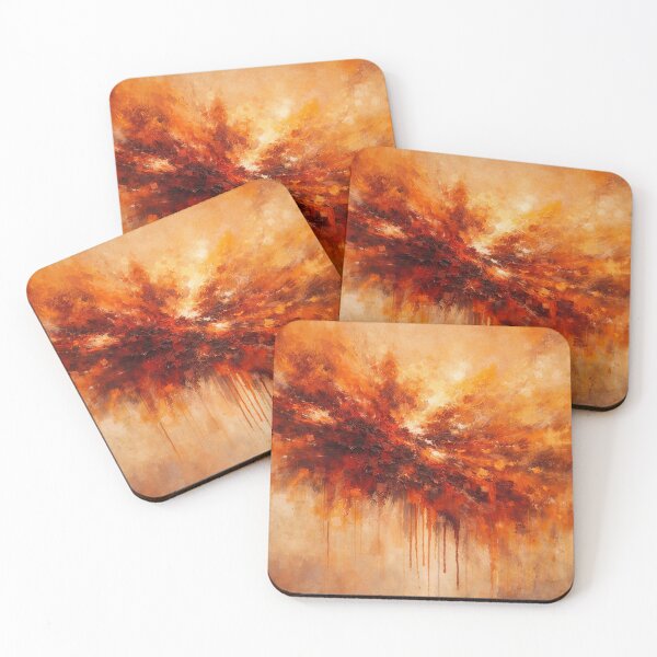 Item preview, Radiant Orange Red Abstract Art Print 36x24 designed and sold by Joey Santiago.