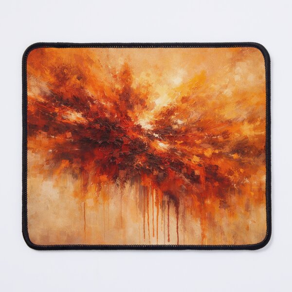 Item preview, Radiant Orange Red Abstract Art Print 36x24 designed and sold by Joey Santiago.