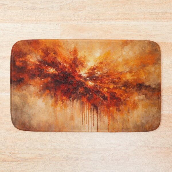 Item preview, Radiant Orange Red Abstract Art Print 36x24 designed and sold by Joey Santiago.