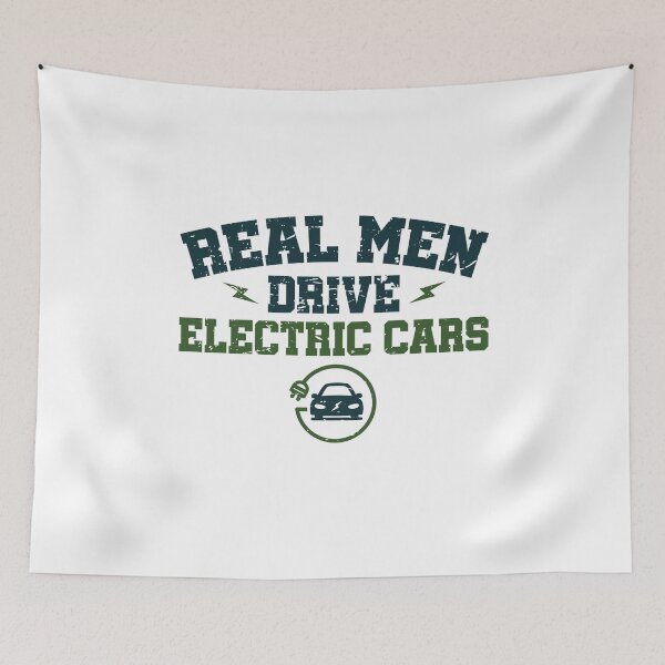 Item preview, Real Men Drive Electric Cars designed and sold by jaygo.