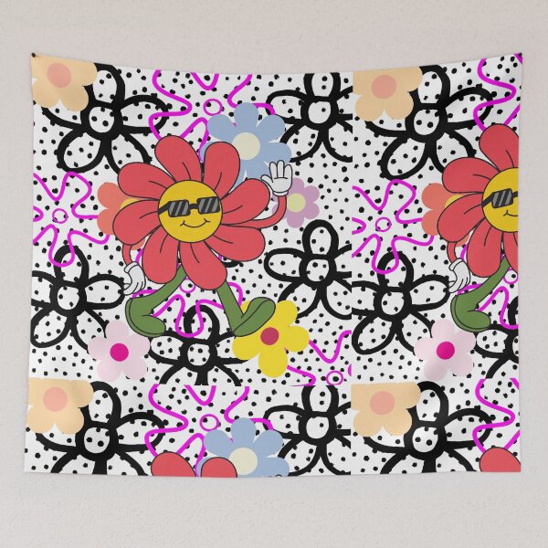 Item preview, Bright and bold multicolor digital abstract design Canvas Print designed and sold by Colorfuly.