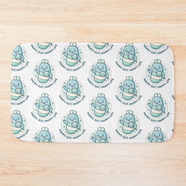 Item preview, Cute Probiotic Nurse Microbe - Happy Gut Happy Life Logo designed and sold by fit-and-fine26.