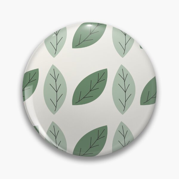 Item preview, Minimal Leaf Grid Pattern  | Sage Green Flat Seamless Botanical Surface designed and sold by Dino-Lune.