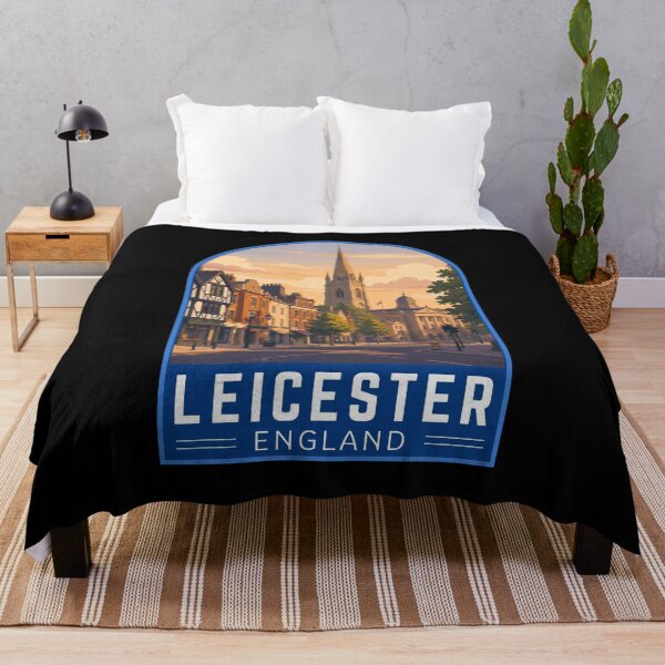 Item preview, Leicester (East Midlands) England, Vintage Travel Art Emblem designed and sold by MaateoDesign.
