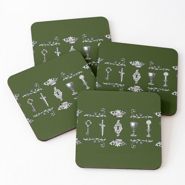 Item preview, Medieval Revival Pattern (green) designed and sold by EmiliaMoscovich.