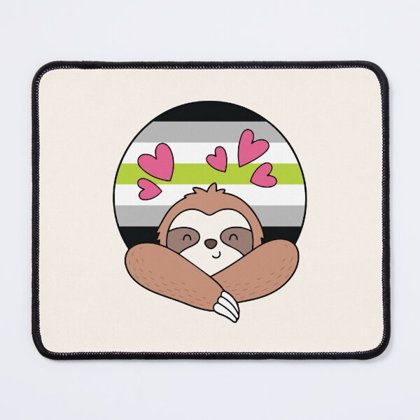 Item preview, LGBTQ Sloth - Kawaii Agender Pride Sloth With Hearts designed and sold by Cannaxes Studio.