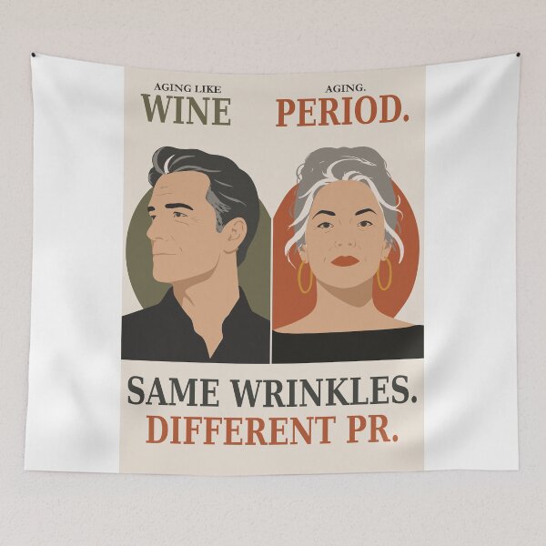 Item preview, Aging Like Wine, Funny Midlife Humor Art  designed and sold by Studio pod Burom.
