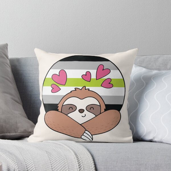 Item preview, LGBTQ Sloth - Kawaii Agender Pride Sloth With Hearts designed and sold by Cannaxes Studio.