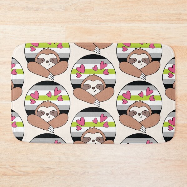 Item preview, LGBTQ Sloth - Kawaii Agender Pride Sloth With Hearts designed and sold by Cannaxes Studio.