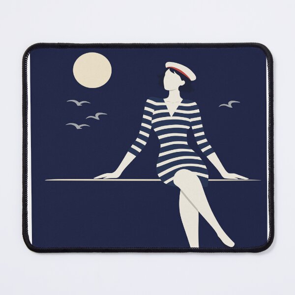 Item preview, Nautical Woman Art designed and sold by Studio pod Burom.