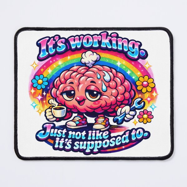 Item preview, 80s Brain It's Working. Just Not Like It's Supposed To. designed and sold by Lee Hiller Designs.