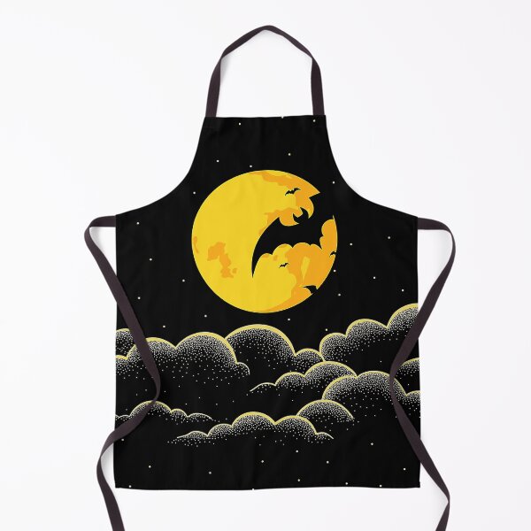 Item preview, spooky full moon with bats and dark clouds pattern designed and sold by FahdSpaceArt.
