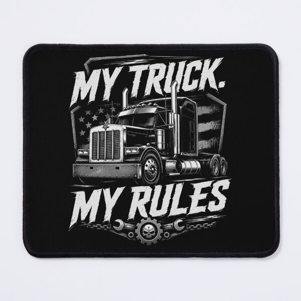 Item preview, My Truck My Rules – American Truck Driver Vintage Design designed and sold by MargaretaArt.