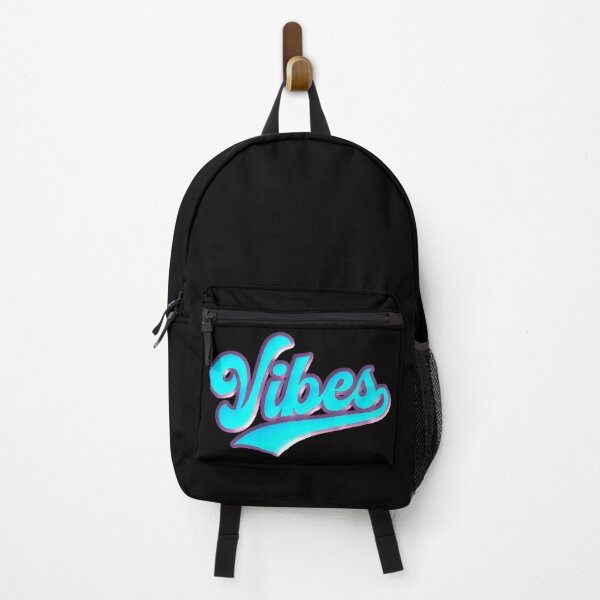 Item preview, Vibes Neon Cursive Retro Y2K Aesthetic Blue designed and sold by AstronautMerch.