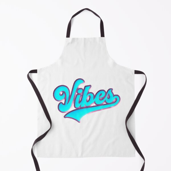 Item preview, Vibes Neon Cursive Retro Y2K Aesthetic Blue designed and sold by AstronautMerch.