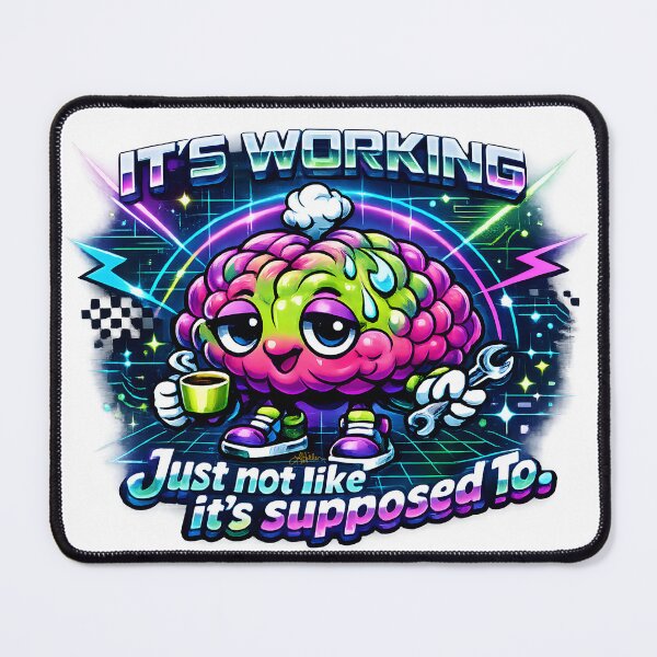Item preview, 90s Brain It's Working. Just Not Like It's Supposed To. designed and sold by Lee Hiller Designs.