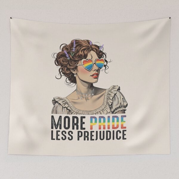 Item preview, More Pride Less Prejudice, Proud Ally, Pride Month, LGBTQ,LGBTQ Gift,Pride Parade Lesbian designed and sold by toongstudio.