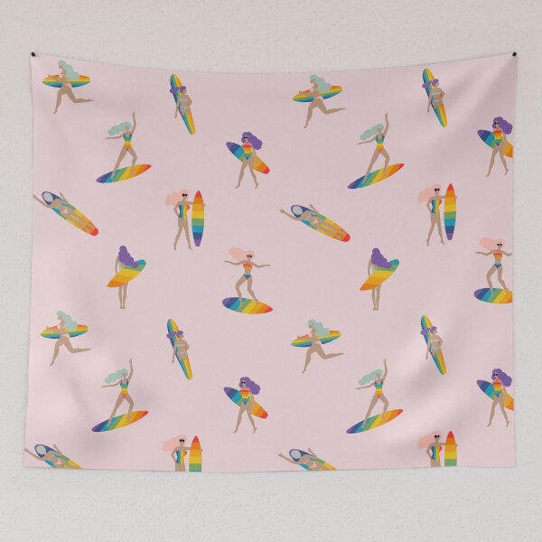 Item preview, Summer Rainbow Pride Surf Party designed and sold by cafelab.