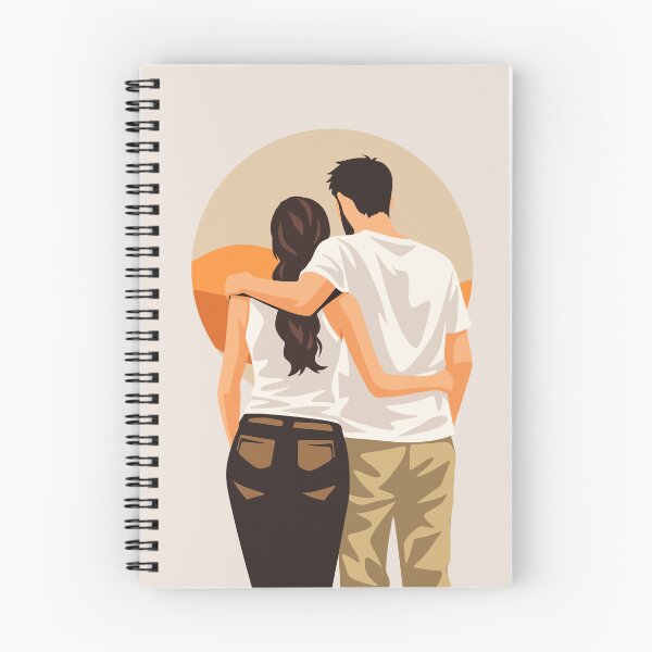 Item preview, Romantic Couple Minimalist Art designed and sold by Studio pod Burom.