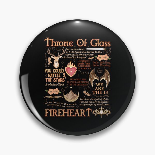 Item preview, Throne of Glass Fireheart Rattle The Stars Bookish Fantasy designed and sold by b3ida-zl.