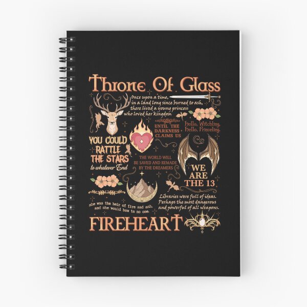 Item preview, Throne of Glass Fireheart Rattle The Stars Bookish Fantasy designed and sold by b3ida-zl.