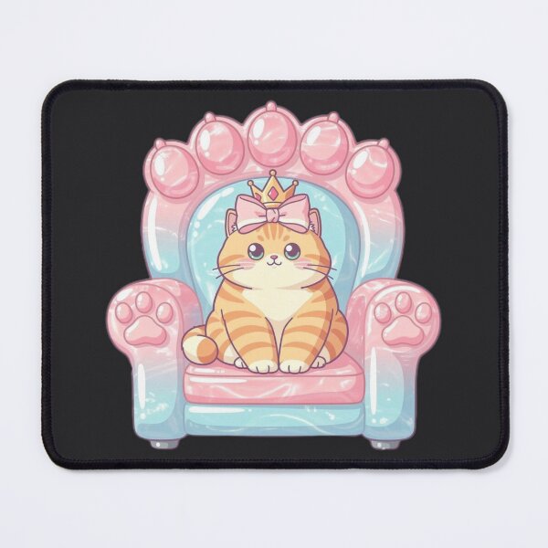 Item preview, Royal Kitten on Paw Throne  designed and sold by Moody Vibes Studio.