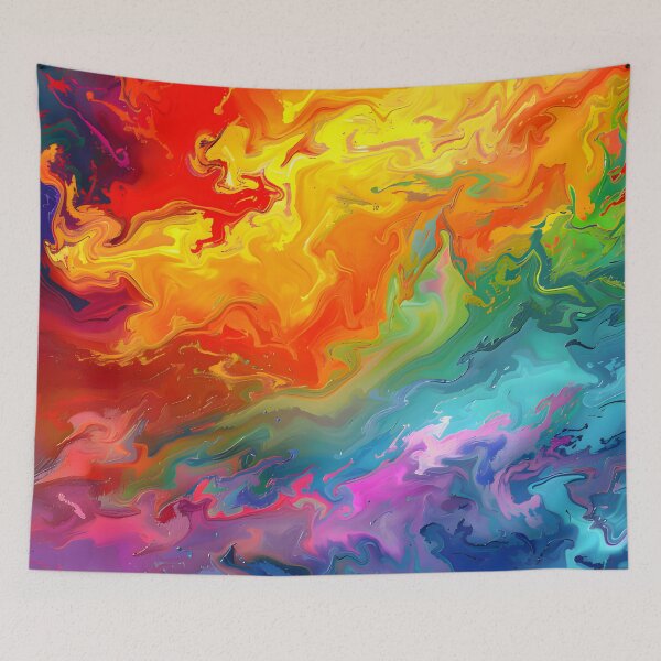Item preview, LGBTQ Pride - Rainbow Smoke Abstract Design designed and sold by Travelslightly.