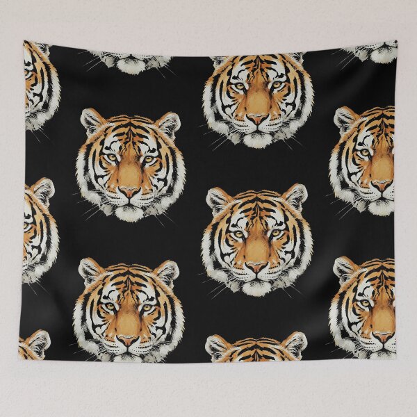 Item preview, Vibrant Green Tiger Head Wild Cat Design designed and sold by d247.