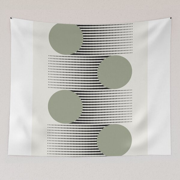 Item preview, Abstract Dot Pattern Print, Minimalist Geometric Wall Art designed and sold by Studio pod Burom.