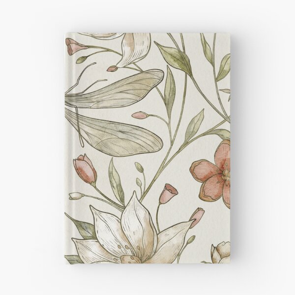Item preview, Vintage Dragonfly Botanical Pattern designed and sold by Alisles.