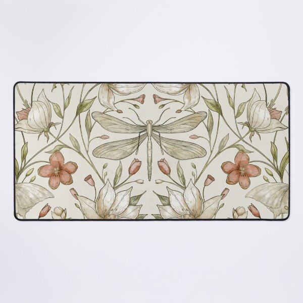 Item preview, Vintage Dragonfly Botanical Pattern designed and sold by Alisles.