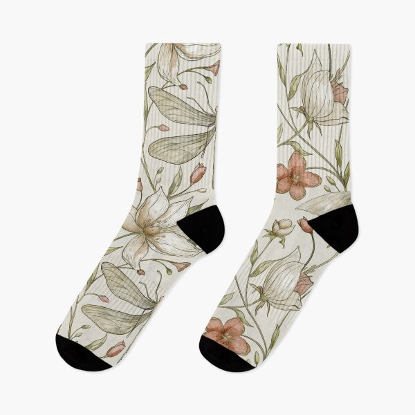 Item preview, Vintage Dragonfly Botanical Pattern designed and sold by Alisles.