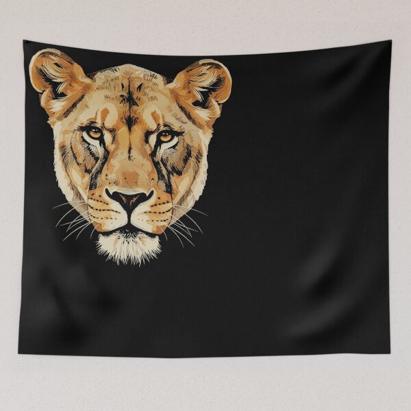 Item preview, Majestic Lioness Portrait Big Cat Wildlife designed and sold by d247.
