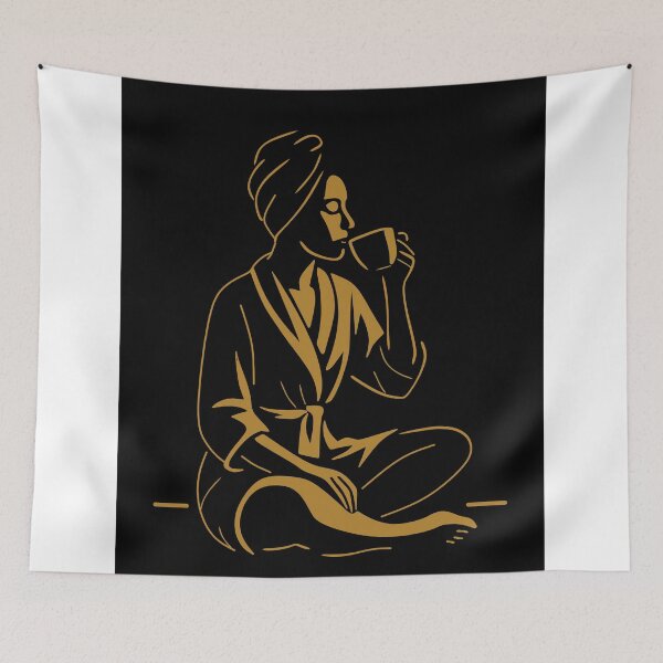 Item preview, Art Deco Woman Coffee Print designed and sold by Studio pod Burom.