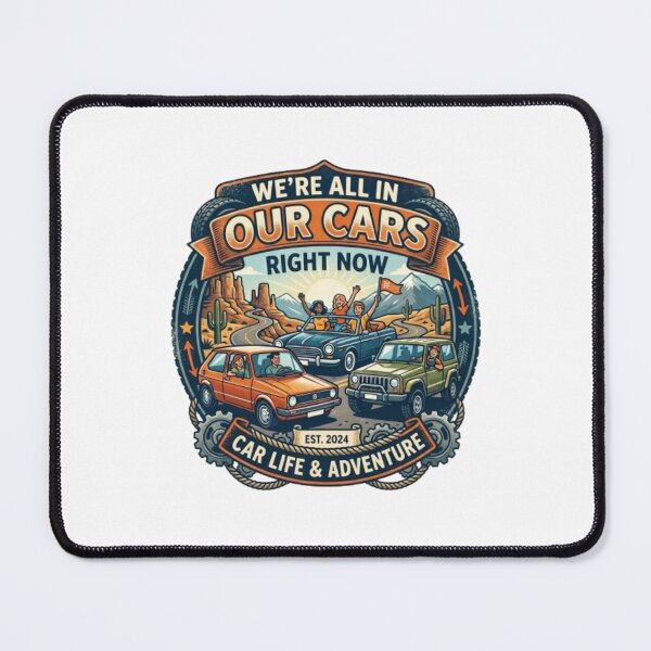 Item preview, We Are All In Our Cars Right Now – Funny Driving Humor Graphic Tee designed and sold by Art Wave Studio.